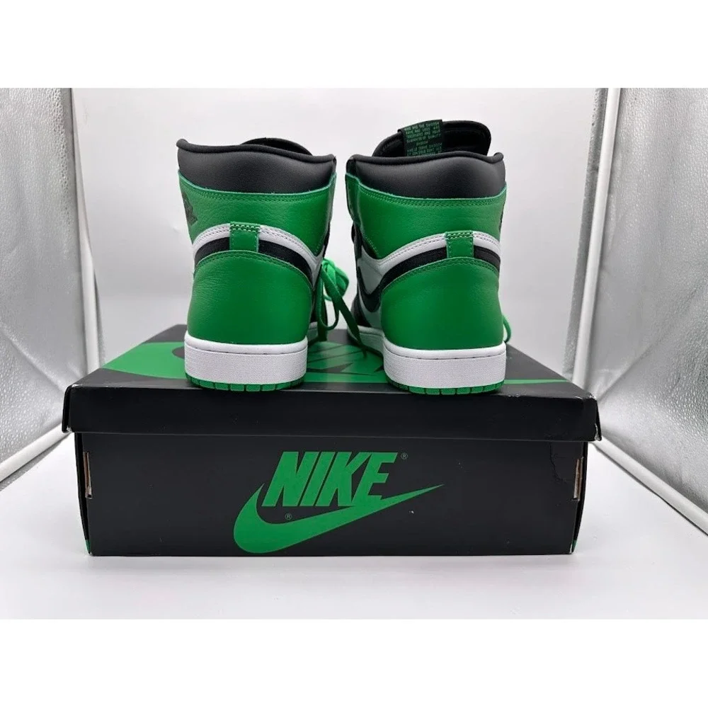 Nike‎ Air Jordan 1 Retro High OG Lucky Green Black White DZ5485-031 Mens Shoes